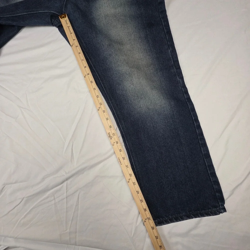 Beverly Hills Polo Club Mens Straight Leg Jeans Dark Wash Blue Denim 36x29